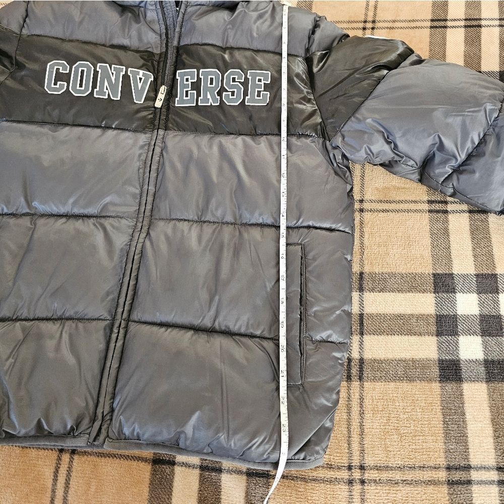 Converse Gray Puffer Jacket - Picture 6 of 7